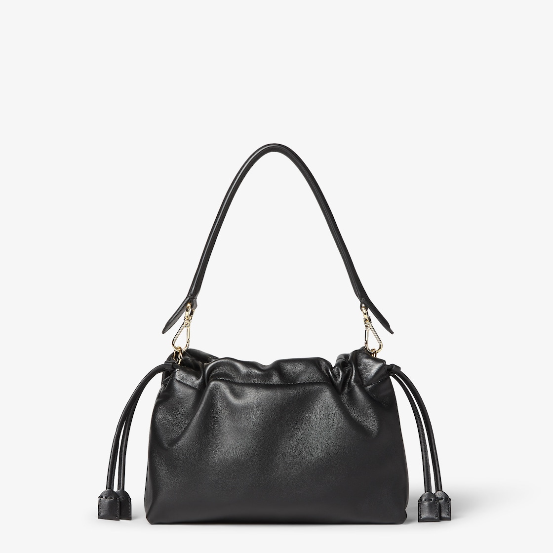 FENDI Mamma Baguette Medium Black nappa leather bag - Image 5